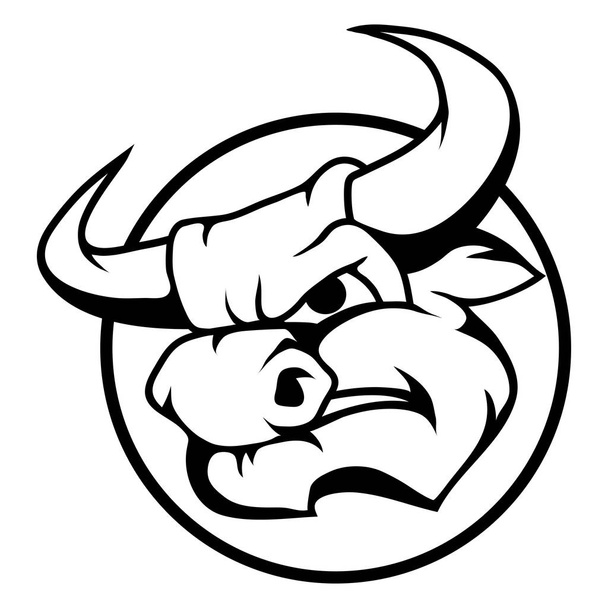 bull logo, illustration  - Διάνυσμα, εικόνα