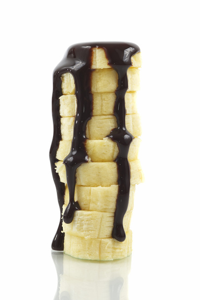bananen met chocolade - Foto, afbeelding