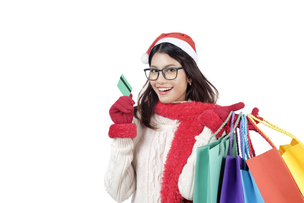Christmas Shopping. Christmas Sales - Foto, imagen