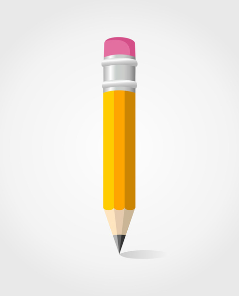 Back to School yellow pencil - Vettoriali, immagini