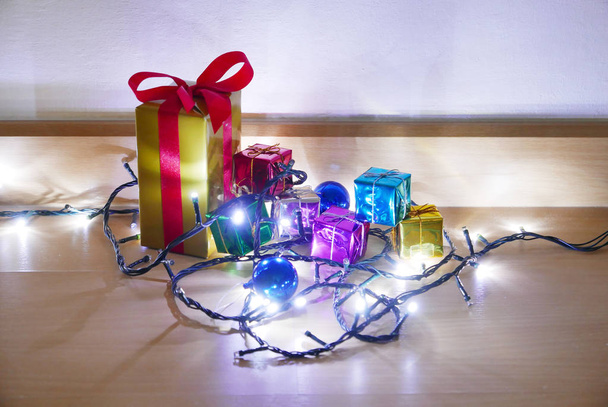 gift box, presents Christmas decorate. - Photo, Image