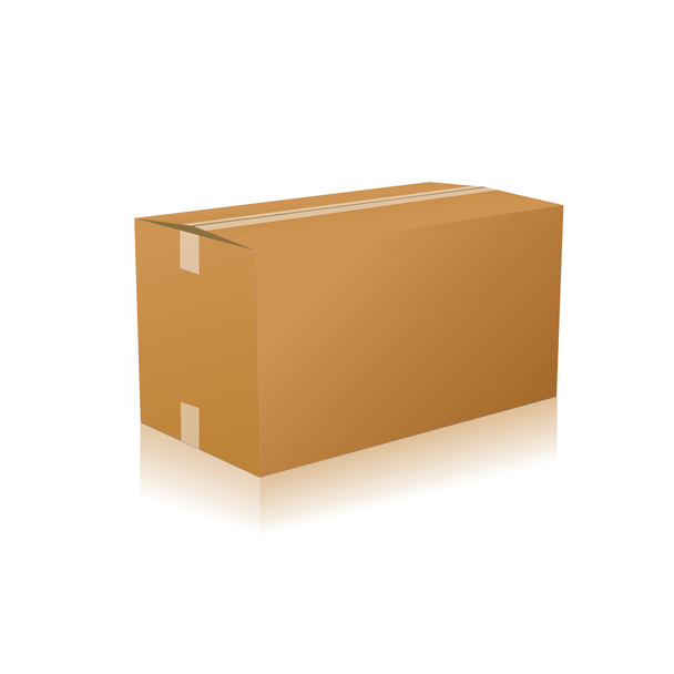 Parcella parcella szállítás szállítás doboz karton szállítási parcella Csomagkövetés logisztikai - Vektor, kép