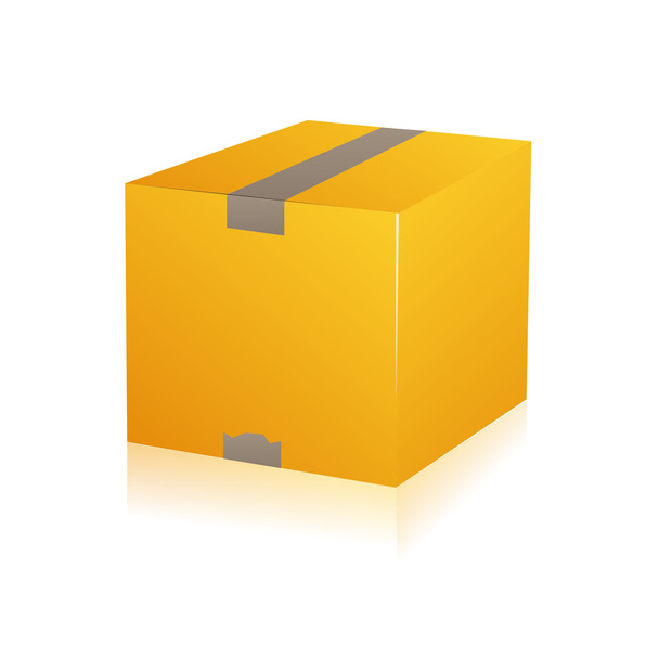 Parcella parcella szállítás szállítás doboz karton szállítási parcella Csomagkövetés logisztikai - Vektor, kép