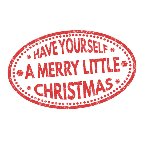 Dej si veselé malé vánoční znak nebo razítko - Vektor, obrázek