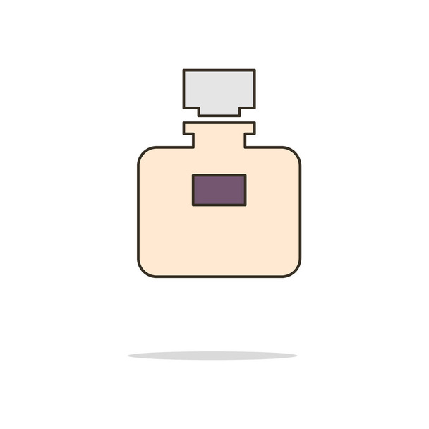 Perfume color línea delgada icon.Vector ilustración
 - Vector, Imagen