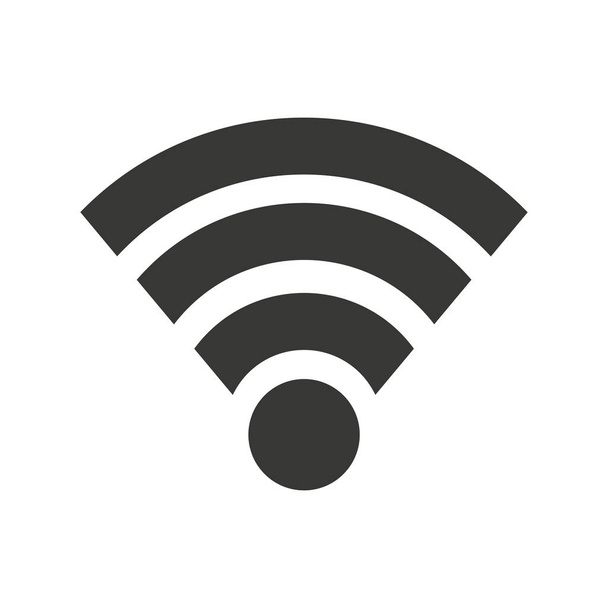 WiFi bağlantı izole simgesi - Vektör, Görsel