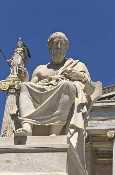 Statua di Platone all'Accademia di Atene in Grecia
 - Foto, immagini