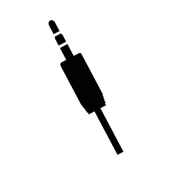 Audio plug keresőcsatlakozó ikonnal - Vektor, kép