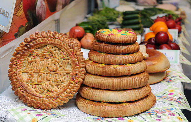 Pão, trigo, uzbeque
 - Foto, Imagem