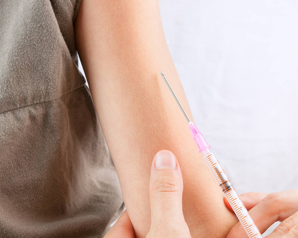 child vaccinations close up - Foto, Bild