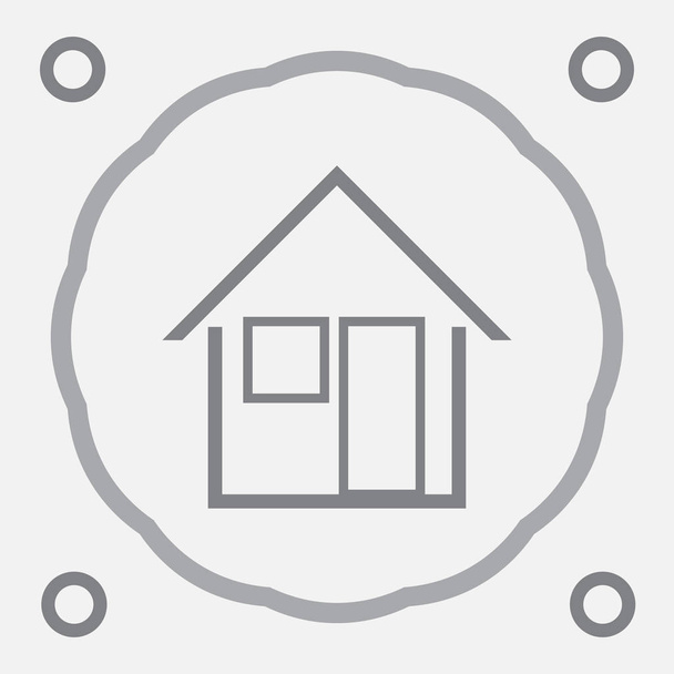 Vector Home icona web
 - Vettoriali, immagini