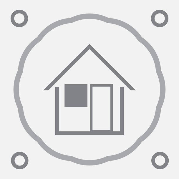 Vector home web icon - Vector, Image