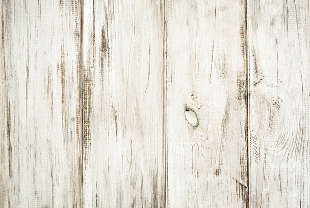 White wood background texture from wooden planks. - Photo, Image