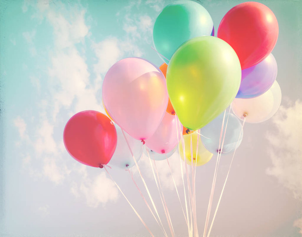Πολύχρωμα μπαλόνια του Κόμματος - Φωτογραφία, εικόνα