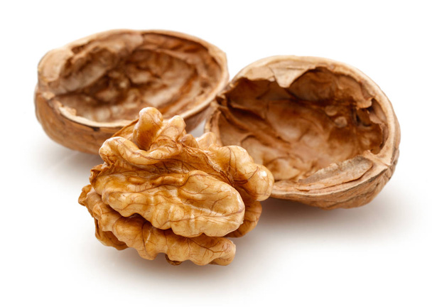 Peeled walnut and walnut shelled - Photo, Image