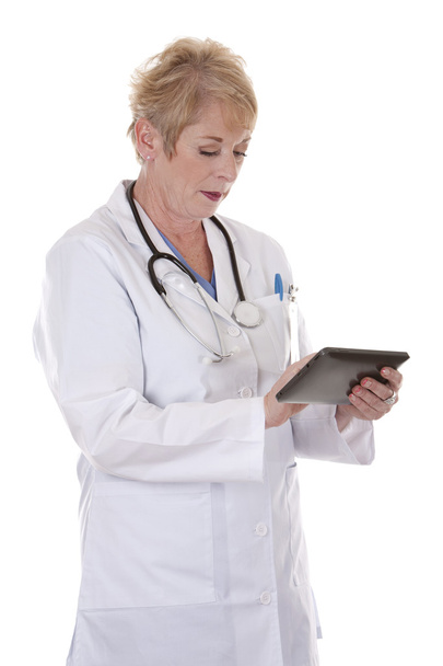 female doctor using tablet - Fotoğraf, Görsel