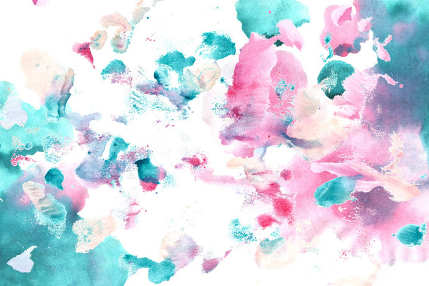 cyan magenta color watercolor background - Foto, immagini