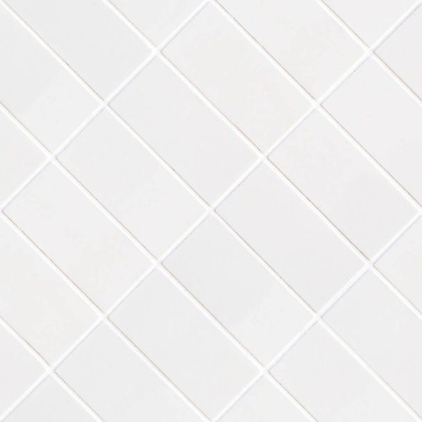 white rhomboid tile mosaic - Photo, Image