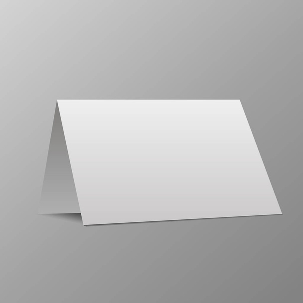 3D weiße leere Papierkarte Folge 10 - Vektor, Bild