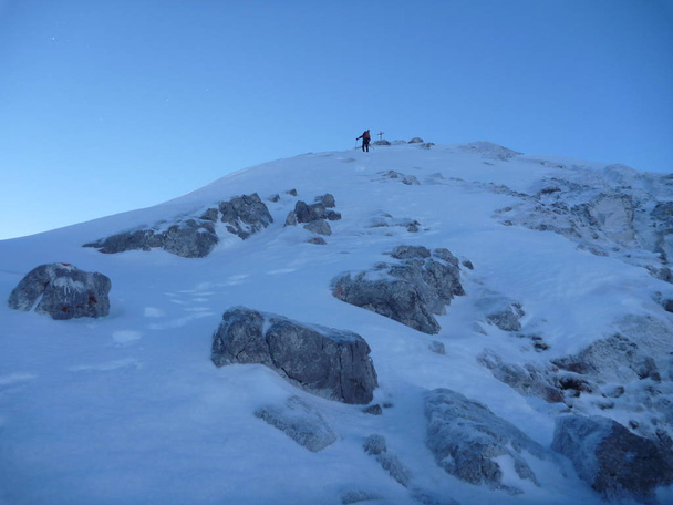 escalade de la montagne watzmann tôt le matin
 - Photo, image