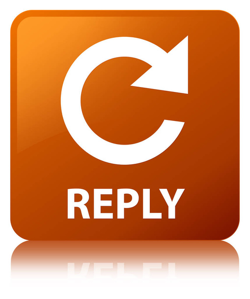 Responder (girar icono de flecha) botón cuadrado marrón
 - Foto, imagen