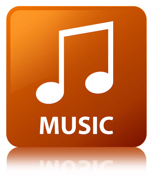 Музика (версія піктограми) коричнева квадратна кнопка
 - Фото, зображення