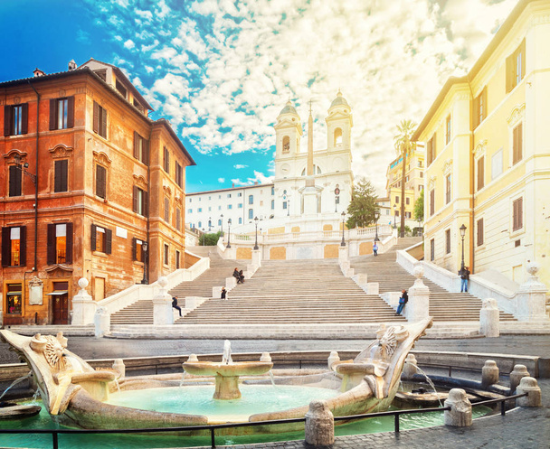 Spanish Steps, Rome, Italy - Фото, изображение