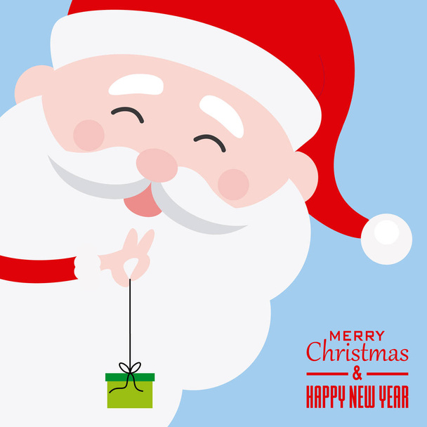 cartão feliz natal
 - Vetor, Imagem