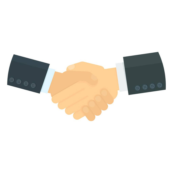 Handshake na bílém pozadí - Vektor, obrázek