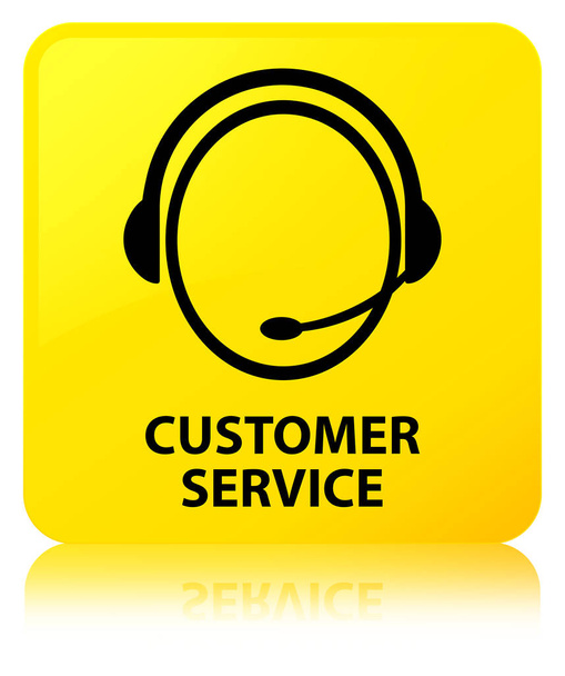 Служба підтримки клієнтів (піктограма обслуговування клієнтів) жовта квадратна кнопка
 - Фото, зображення