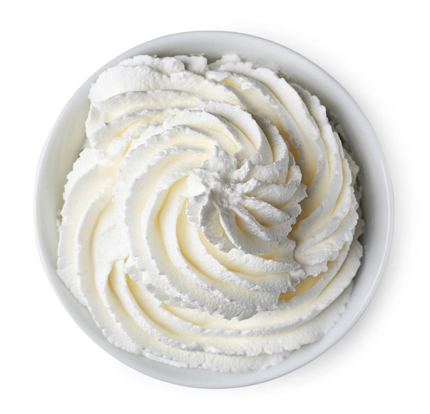 Bowl of whipped cream - Photo, Image