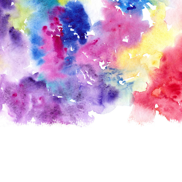 colored Watercolor abstract background for Greeting card or Wedding invitation. - Fotoğraf, Görsel