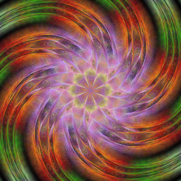 Fondo fractal espiral generado por computadora
 - Vector, Imagen