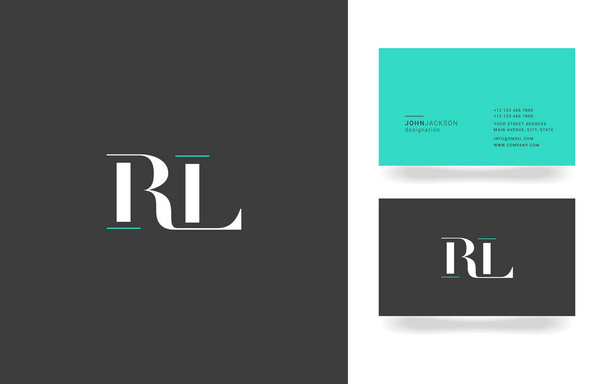 R ve L harfi Logo   - Vektör, Görsel