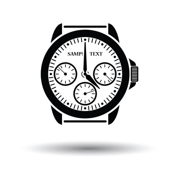 Ícone de relógios com design sombra
 - Vetor, Imagem