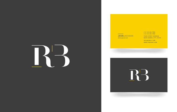 R & B harfi Logo   - Vektör, Görsel