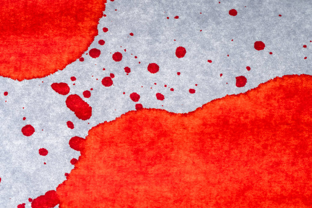 Blood stains on white paper - Photo, image