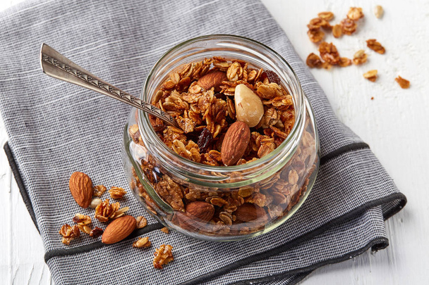 Homemade granola with seeds and nuts - Photo, Image