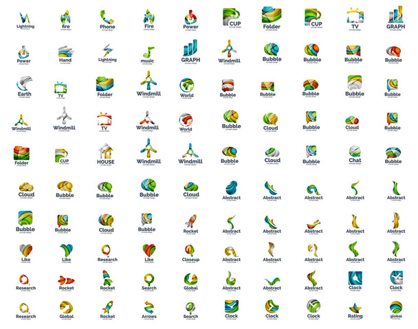 Set di 100 icone con logo web internet
 - Vettoriali, immagini