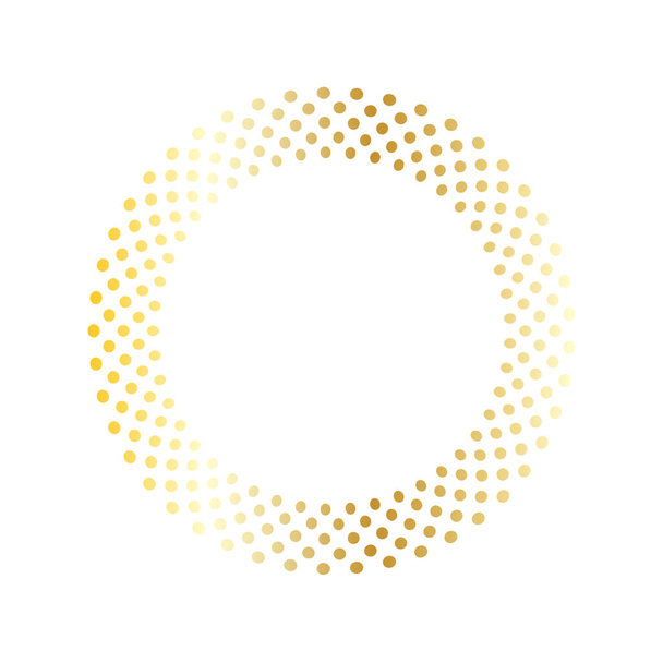 quadro de pontos poka dourado
 - Vetor, Imagem