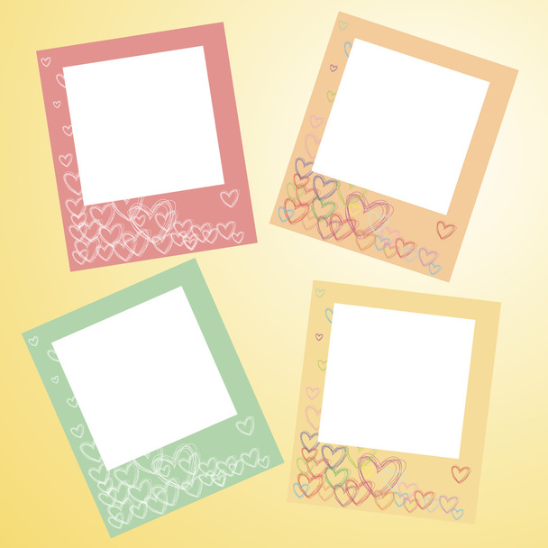 Frames for photo on a wall - Vector, Image