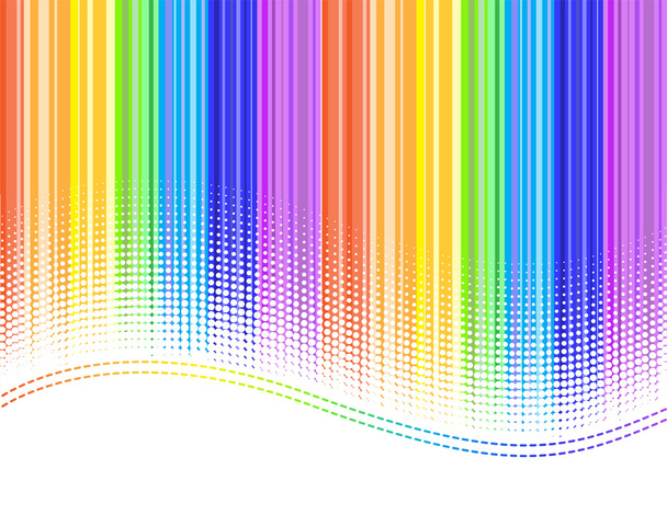 Listras de arco-íris
 - Vetor, Imagem
