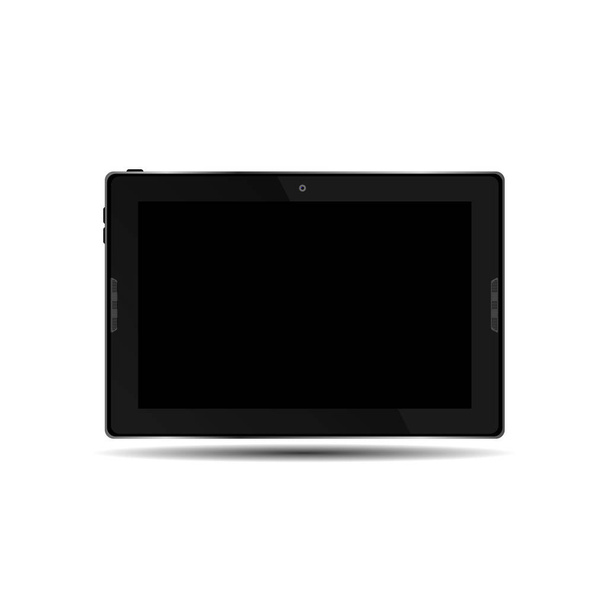 Computer tablet realistico con schermo vuoto isolato su sfondo bianco. Illustrazione delle eps10 vettoriali - Vettoriali, immagini