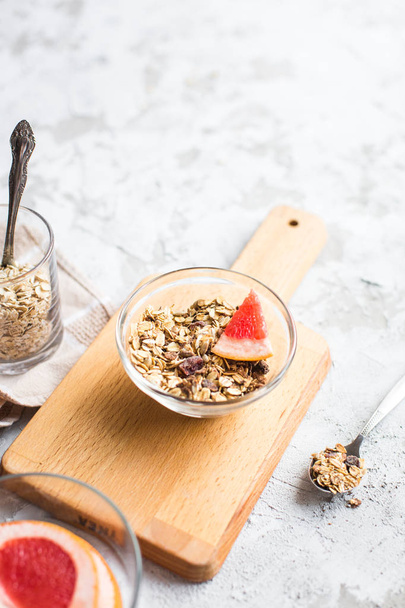 healthy breakfast: granola in bowl - Foto, Imagem