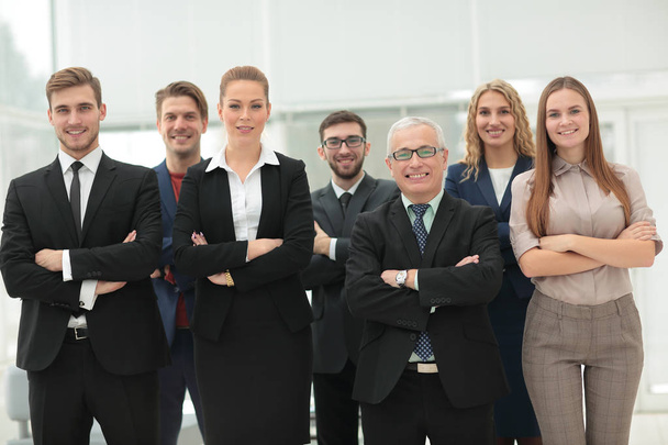 Team portrait of  successful business people looking at camera, - Фото, изображение