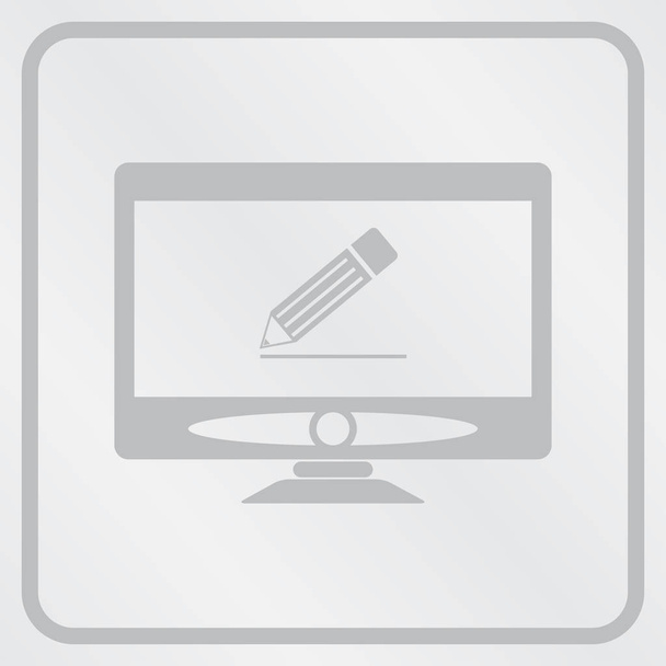 Monitor icon. Screen icon. web design style - Vector, Image