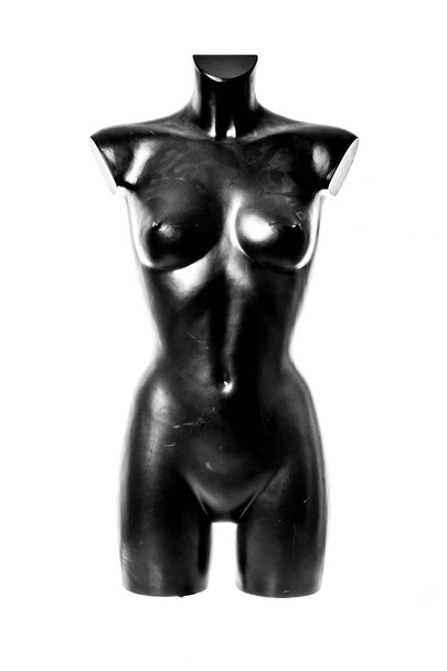 Black mannequin woman. female mannequin. mannequin isolated on t - Foto, Imagem