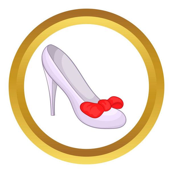 Women shoe vector icon - Vector, afbeelding