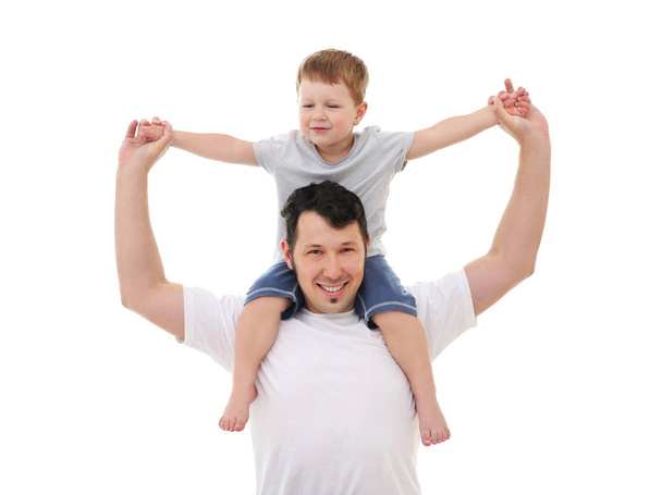 Father with kid at home - Zdjęcie, obraz