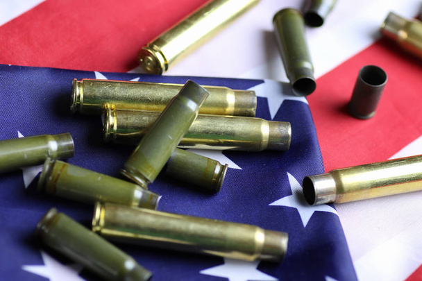 az Usa zászló golyó - Fotó, kép
